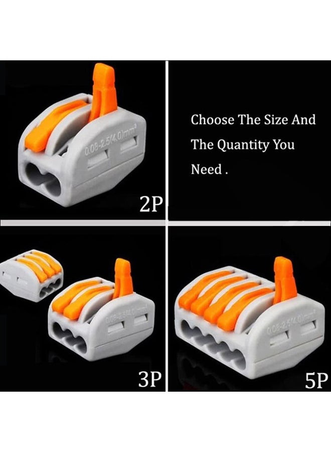 Loquat 20-Piece Wiring Connectors Grey/Orange - Image 3