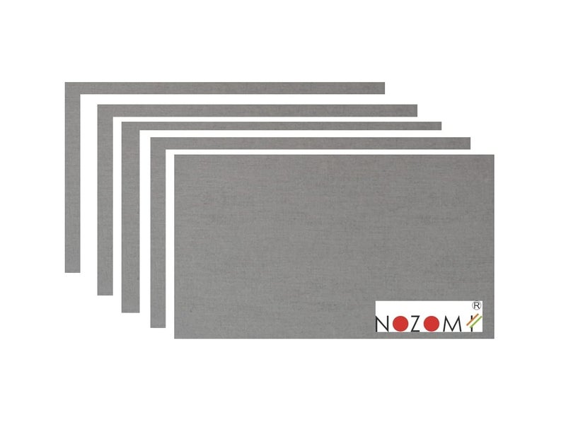 NOZOMI ورق مصقول من نوع NOZOMI للفنانين - رمادي - حجم A5 - 160 GSM - عبوة قيمة تحتوي على 50 ورقة - Image 2