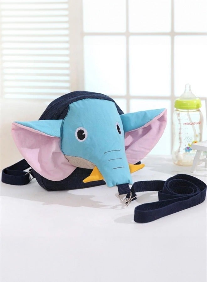 Occuwzz Baby Backpack with Walking Leash Plush Animal Cartoon Mini Elephant Prevent Children from Losing Suitable for Kids Boys Girls  - Image 3