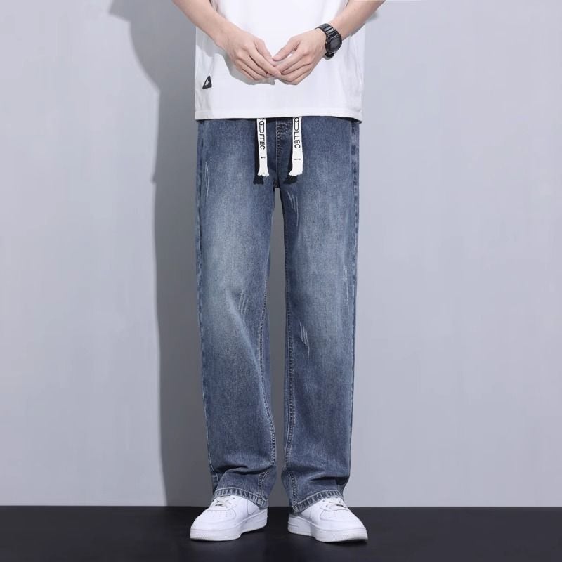 Unisex Classic Denim Jeans Loose Fit Daily Outdoor Wear - Image 5