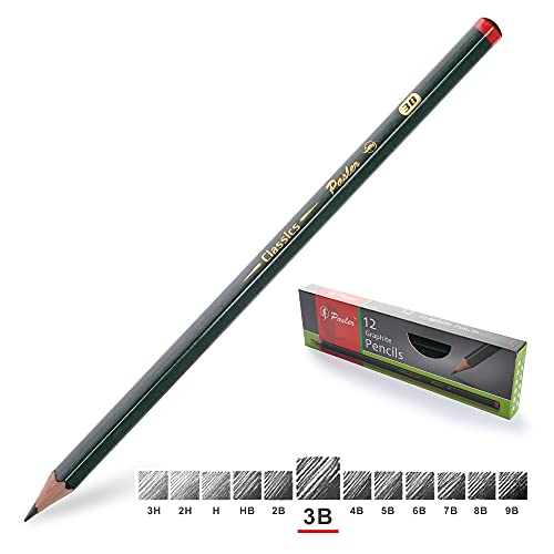 Pasler Professional Graphic Sketching Drawing Pencils 12 Count (3B) - Image 1