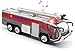 Ailejia Airport Fire Trucks for Boys Fire Engine Toys Diecast Fire Truck Engine Pullback Friction Toy Engineering Vehicle fire Truck Model red - Image 2