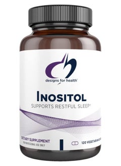 designs for health Inositol Capsules - 900mg per Capsule Inositol Dietary Supplement for Female Hormone Support, Relaxation & Liver Health Support - Brain Support Supplement (120 Capsules)  - Image 1