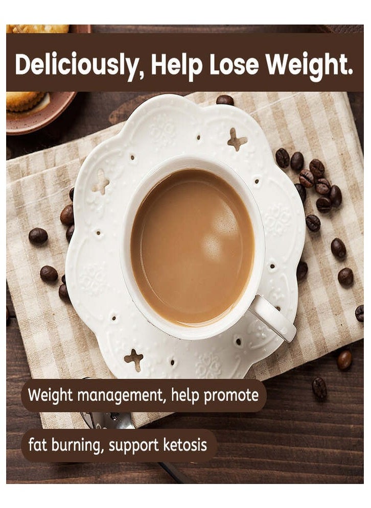 Keto Coffee, Fat Burning Coffee With MCT Oil, Safe And Organic Ingredients Weight Loss Coffee, Customized Slimming Coffee For Mental Alert Energy Boost And Brain Power