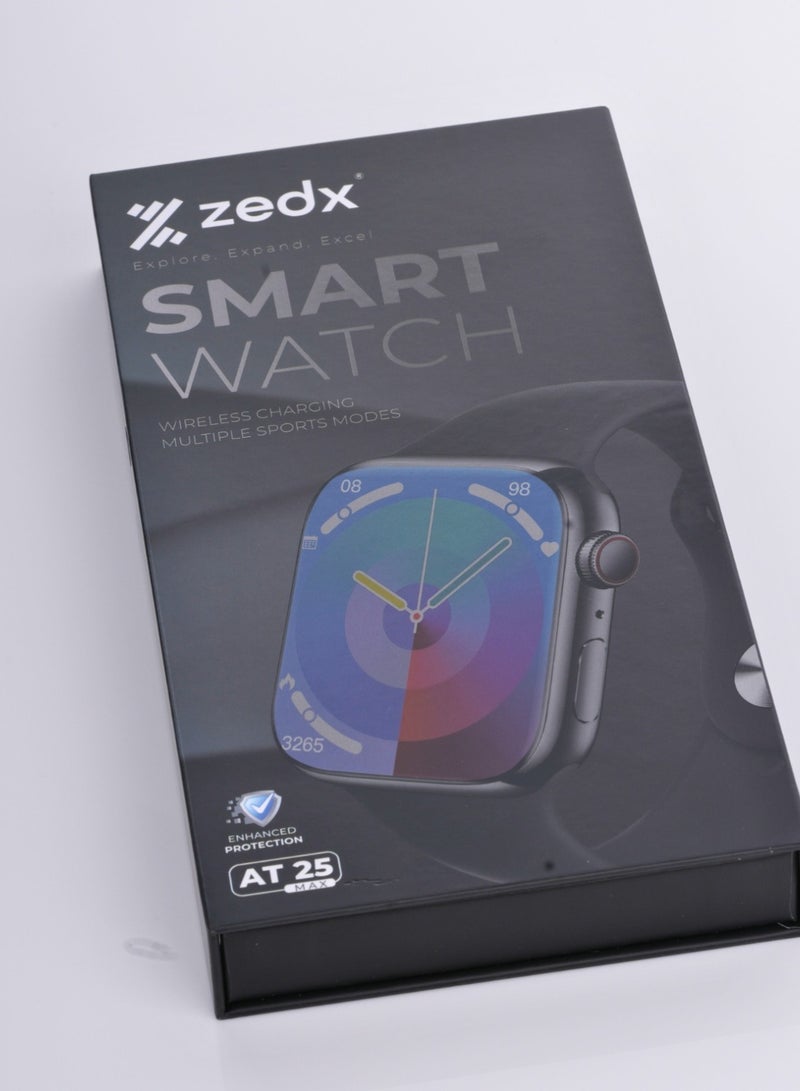 zedx AT25MAX SMART WATCH WIRELESS CHARGING MULTIPLE SPORTS MODE - Image 2