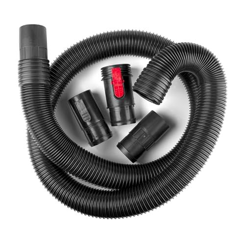 WORKSHOP Wet/Dry Vacs Shop Vacuum Accessories WS25020A Replacement Hose Attachment, 2-1/2-inch x 7-feet Dual-Flex Locking Vac Hose for Wet Dry Shop Vacuum Cleaners - Image 1