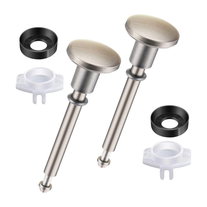 Brushed Bathtub Diverter Valve Stem Repair Set Pack Of 2 For Leak Prevention Shower Faucet Replacement - Image 2