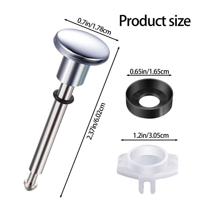 Brushed Bathtub Diverter Valve Stem Repair Set Pack Of 2 For Leak Prevention Shower Faucet Replacement - Image 4