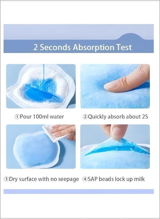 TIANER - 100PCS Chest Pads Disposable Soft Nursing Pads Breast Pads, Quick Absorbency, 5 In in Diameter Full Coverage,3D Contoured Design,Individually Wrapped Absorbent Breast Pads for Breastfeeding, Ultra-Absorbent and Portable Breast Pads,Disposable Milk Pad Breast Pads Thin Breathable,Extra Comfort Individually Wrapped,Leak-Proof Portable Nipple Pads for Postpartum Breastfeeding (White) - Image 1