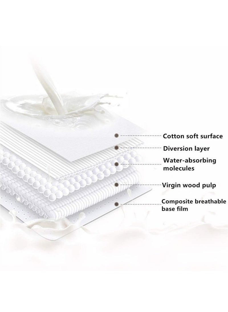 TIANER - 100PCS Chest Pads Disposable Soft Nursing Pads Breast Pads, Quick Absorbency, 5 In in Diameter Full Coverage,3D Contoured Design,Individually Wrapped Absorbent Breast Pads for Breastfeeding, Ultra-Absorbent and Portable Breast Pads,Disposable Milk Pad Breast Pads Thin Breathable,Extra Comfort Individually Wrapped,Leak-Proof Portable Nipple Pads for Postpartum Breastfeeding (White) - Image 1