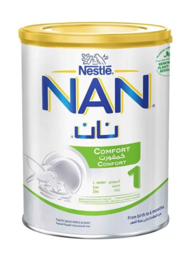 Nestle Nestlé NAN Comfort Stage 1 Anti-Colic Baby Milk Formula 400g (0–6 Months) – Gentle Digestion & Colic Relief