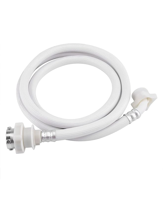 Water Inlet Hose Corrosion High Pressure Resistant Hose White Tension Resistant For Home Automatic Washing Machine 2M  - Image 1