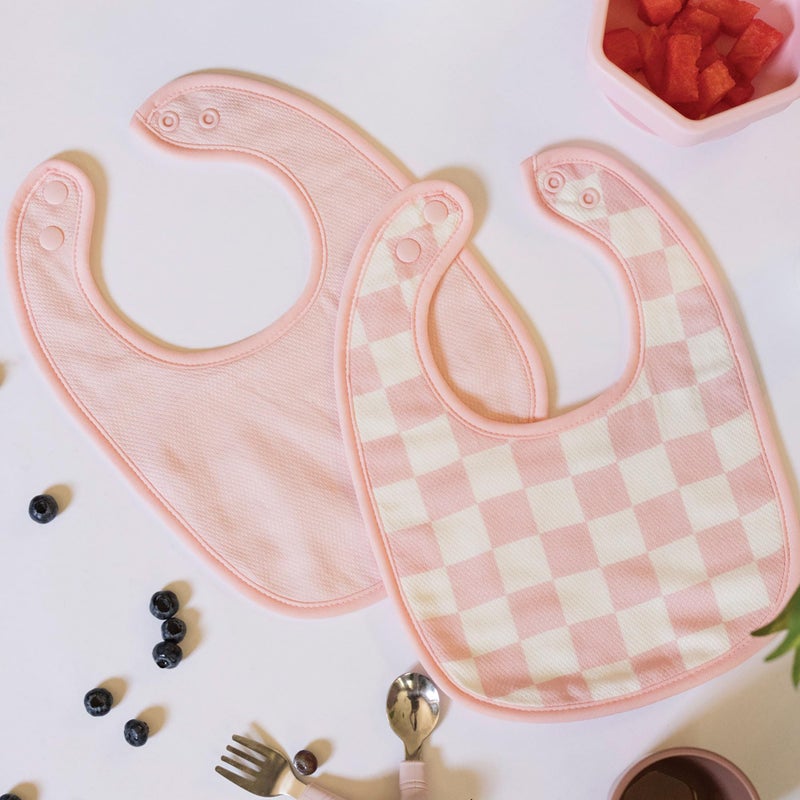 Tiny Twinkle Baby Feeding Bibs 8 Pack - Waterproof and Absorbent Infant Drool and Feeding Baby Bibs (Girl Print 8-Pack) - Image 4