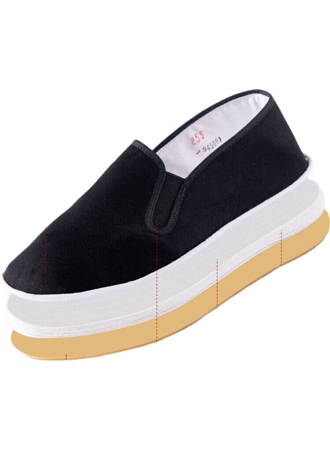 Weizhi Old Beijing Cloth Shoes, Traditional Handmade Thousand-Layer Sole, Slip-On Lazy Men'S Cloth Shoes, Elderly Shoes, Wz1006, Size 44 - Image 1