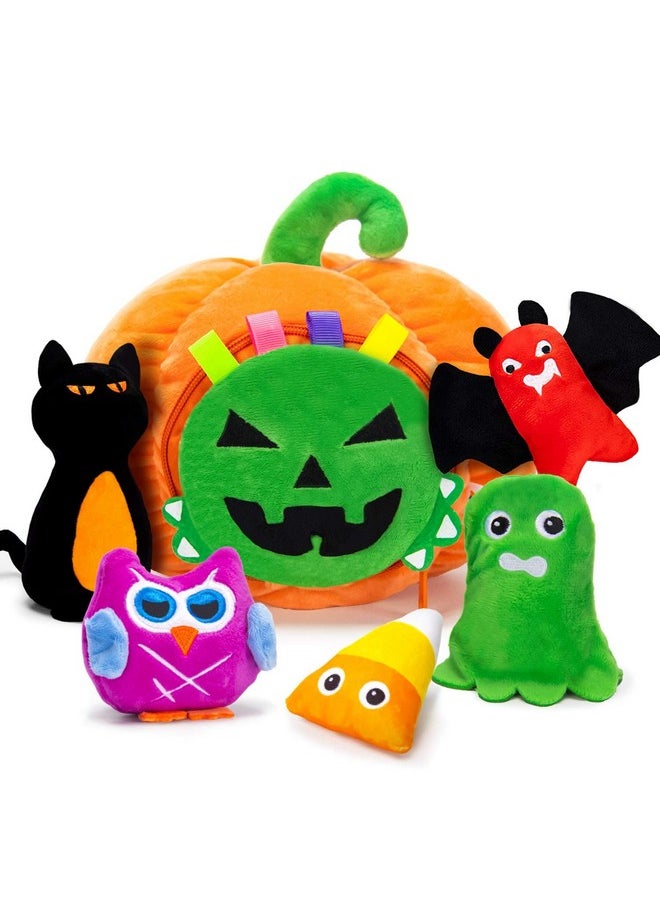 teytoy Baby'S My First Pumpkin Halloween Playset For Halloween Party Decoration, Halloween Toys For Toddlers,Baby Halloween Toys Plush Stuffed Pumpkin Toys For Infant Baby Boys Girls Gift  - Image 1