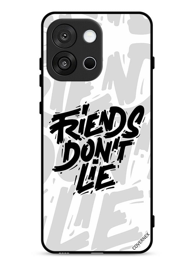 Covernex OnePlus 13s Protective Case Cover Calligraphy Friends Don't Lie - Image 1