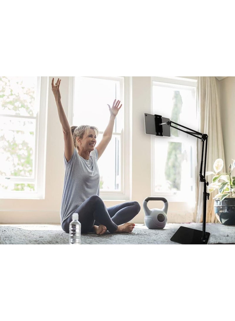 Adjustable Floor Tablet Stand – Foldable Angle, Height-Adjustable Holder for Home or Office Use - Image 2