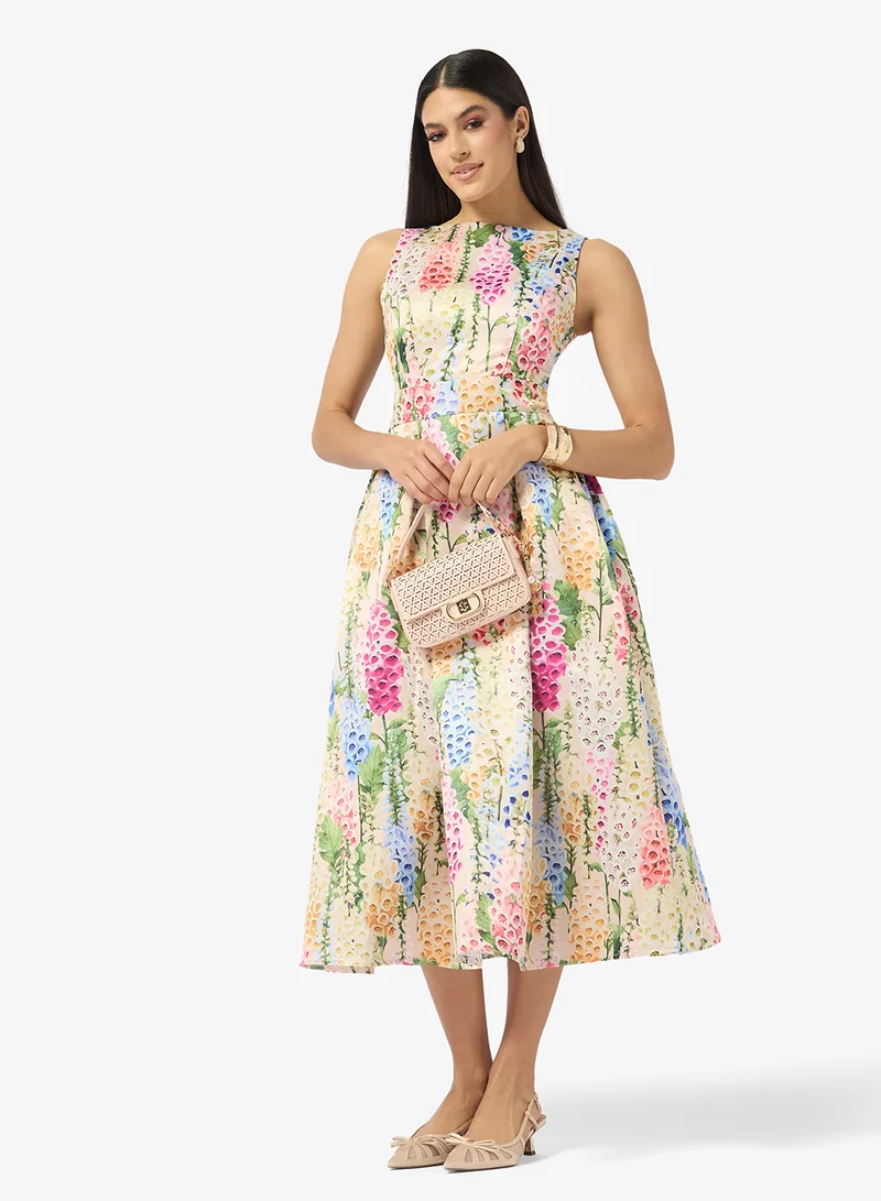 Ella  Floral Print Dress for Women | Best Price UAE