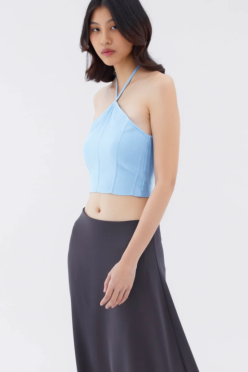 ذا اديتورز ماركت Lucci Halter Crop Top