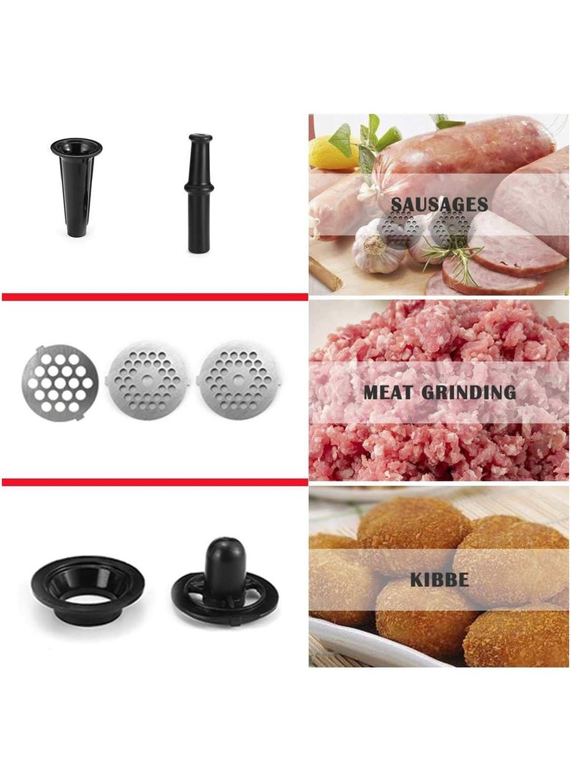 sokany Sokany Electric Meat Grinder SK-088, 3200W Max Power 3200W, 3 in 1 Multifunctional Electric Meat Grinder, Sausage Stuffer, 1 Slicing Blade, 3 Grinding Plates  - Image 4