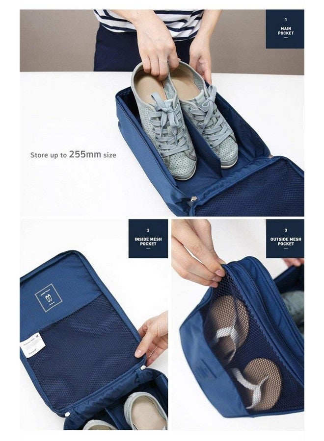 Styleys حقيبة أحذية مقاومة للماء / كيس أحذية للسفر / التخزين (أزرق سماوي، S1095) - Image 4