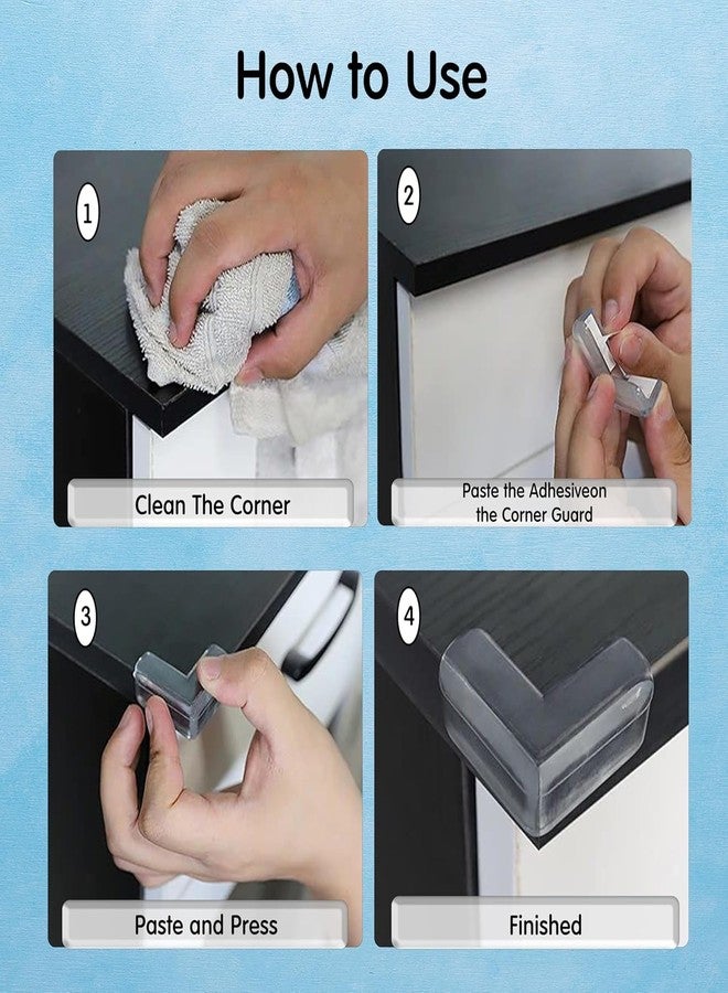 HETVIN Baby Safety Corner Protectors - Transparent Silicone Table Edge Guards - Soft Furniture Corner Bumpers for Child Proofing Sharp Edges - (Set of 10) (V - ShapeBaby Safety Corner) - Image 5