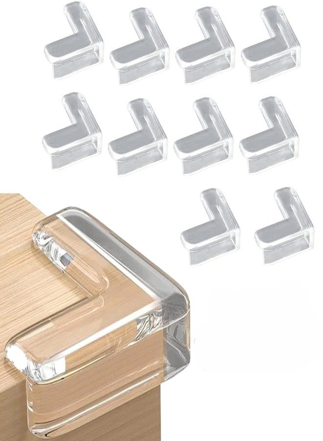 HETVIN Baby Safety Corner Protectors - Transparent Silicone Table Edge Guards - Soft Furniture Corner Bumpers for Child Proofing Sharp Edges - (Set of 10) (V - ShapeBaby Safety Corner) - Image 1