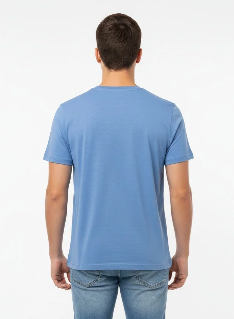 لعب البولو تيشيرت مطبوع للأولاد - أزرق فاتح