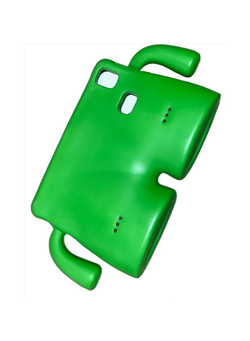 Cartoon Shockproof Kids Friendly Case Stand For Samsung Galaxy Tab A9 8.7 Inch 2023 - (Green) - Image 2