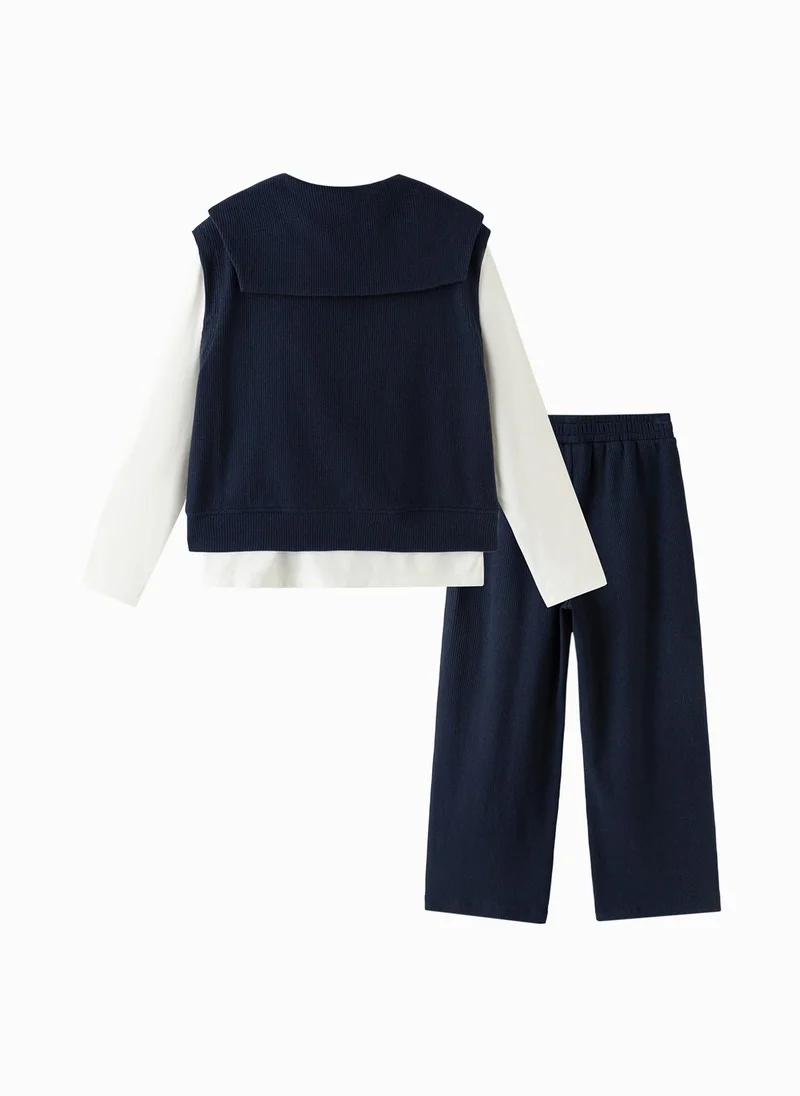 بالابالا Girl Kids Knit long sleeve suit
