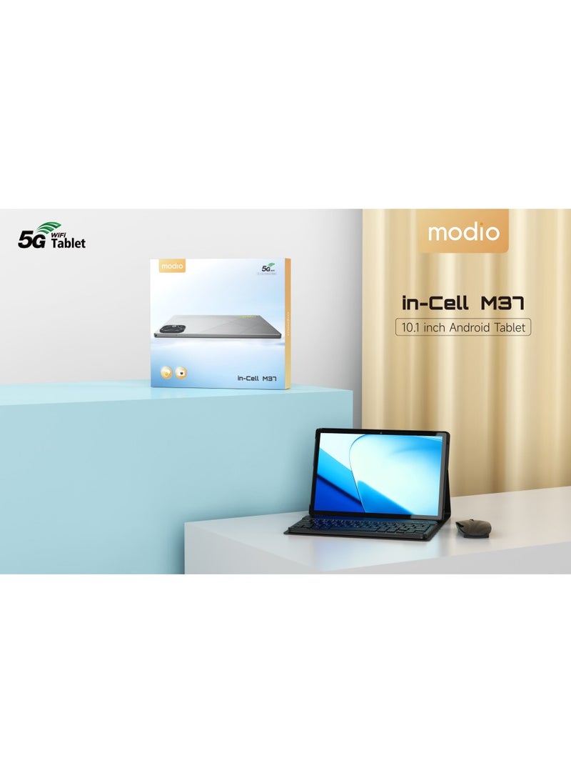REBENUO - M37 Android 12 Tablet 8GB RAM 512GB Memory 5G Dual Sim - 10.1-Inch Incell DIsplay Tablet PC - Gold. - Image 1