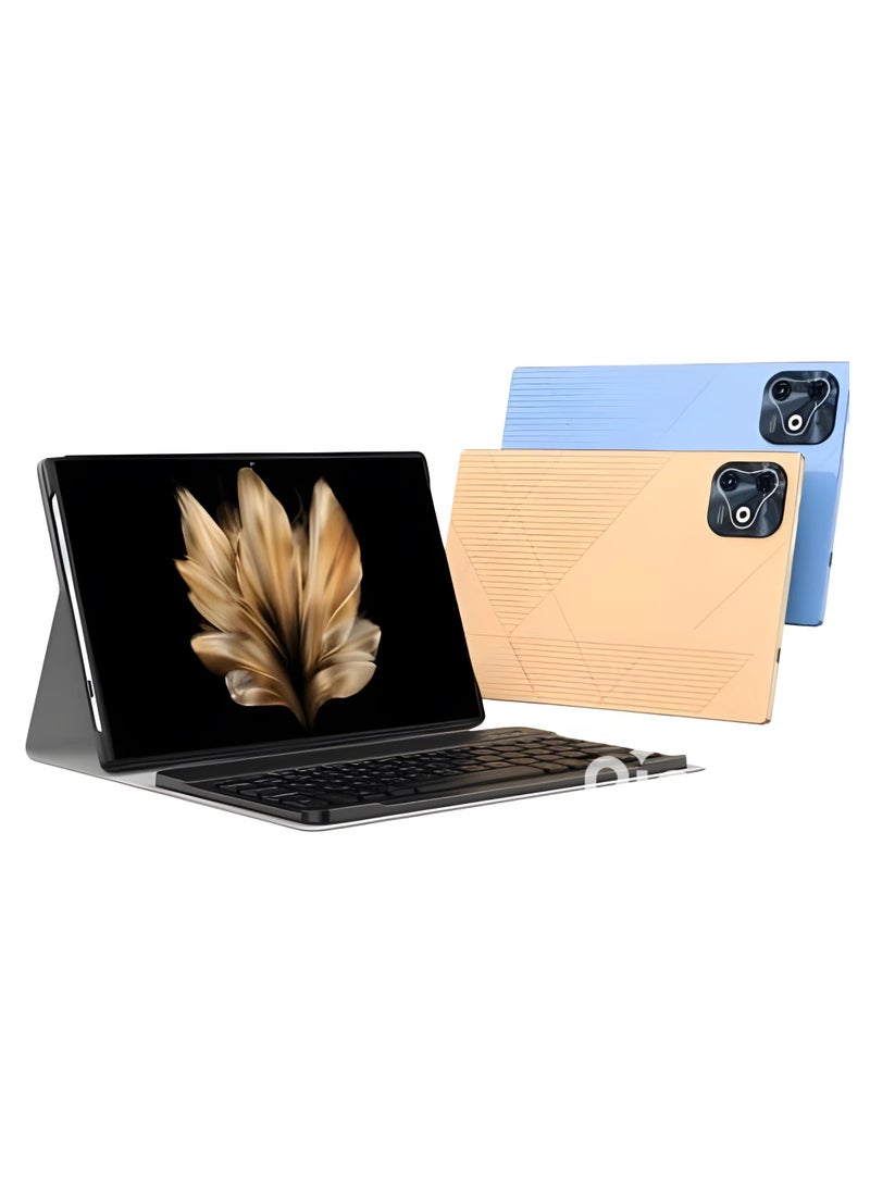 REBENUO - M37 Android 12 Tablet 8GB RAM 512GB Memory 5G Dual Sim - 10.1-Inch Incell DIsplay Tablet PC - Gold. - Image 1