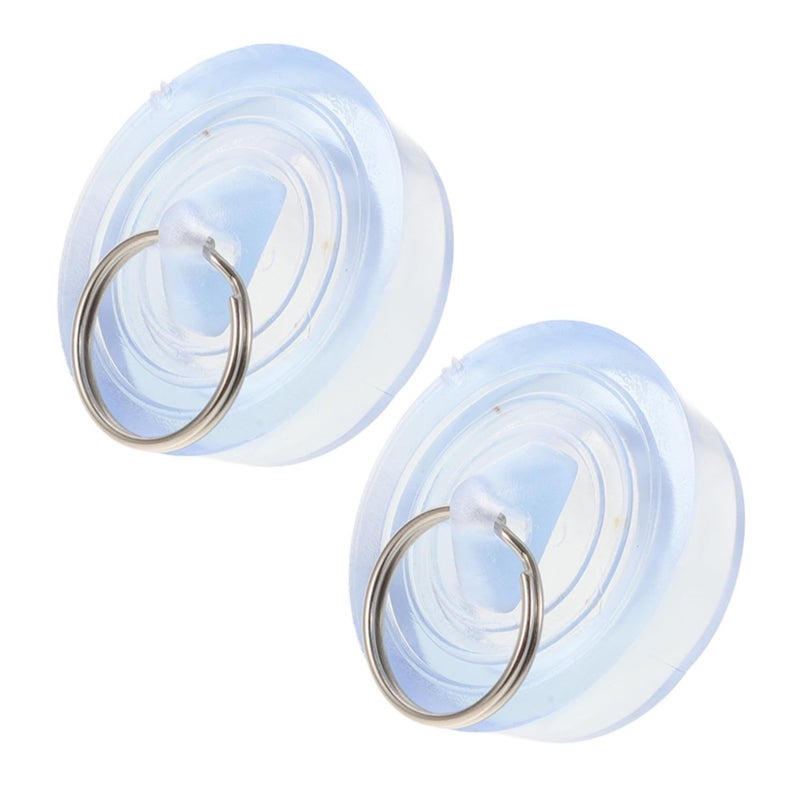 2pcs Plastic Sink Drain Stopper For Kitchen Sink And Garbage Disposal With Tight Seal Black - Image 2