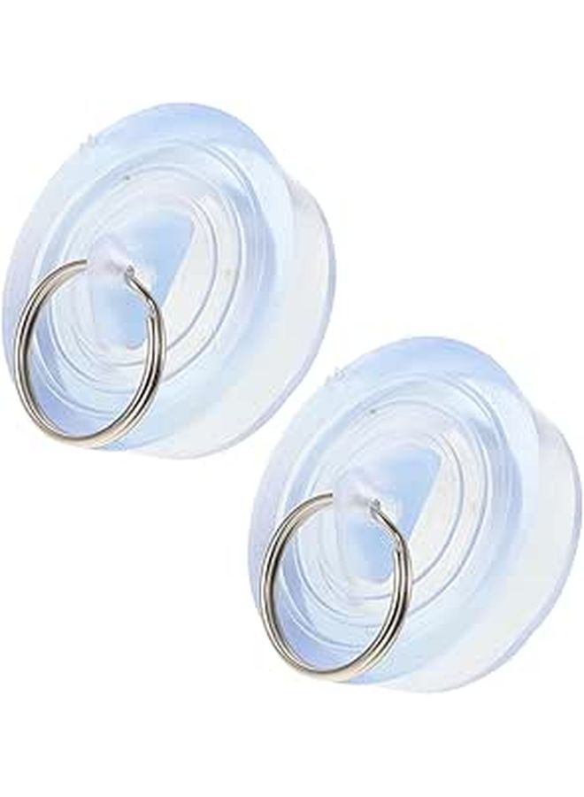 2pcs Plastic Sink Drain Stopper For Kitchen Sink And Garbage Disposal With Tight Seal Black - Image 1