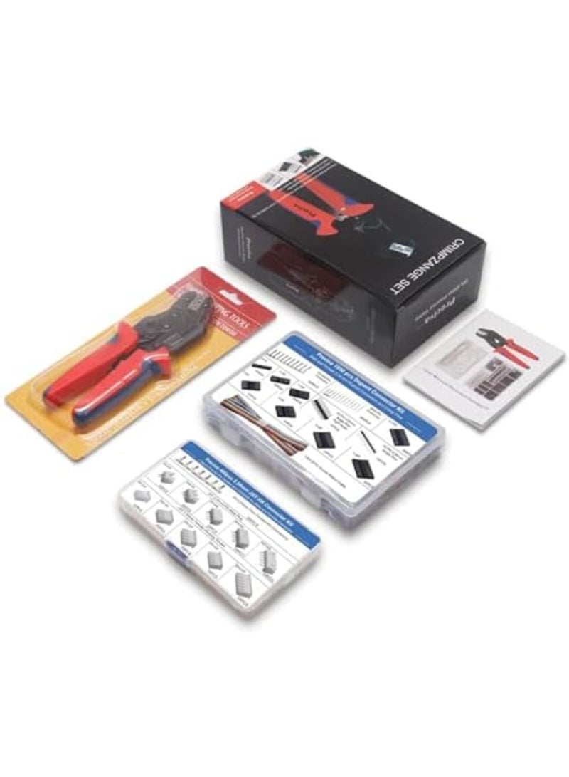 Barakah Du-pont Crimping Tool for AWG26-18 with 1550 Male and Female Pin Connectors and 460 JST Connectors for 2.54mm 3.96mm, etc. Connector Various Applications - Image 2