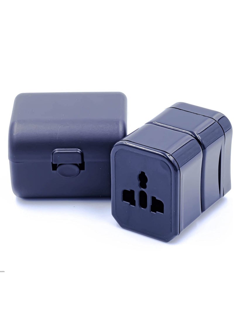 Universal International Power Adapter Travel Plug – USA/UK/EU/AU All-in-One AC Plug Adapter for Worldwide Travel (Black)  - Image 3