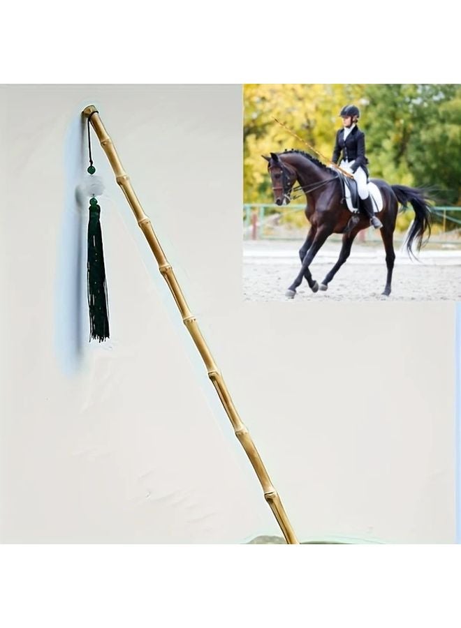 Solid Wood Color Bamboo Riding Whip Flexible Durable Multi Functional Ruler - Image 5