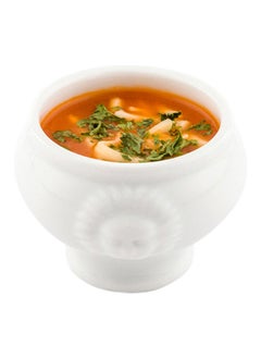 Restaurantware Restaurantware-2 Ounce Porcelain Bowls, 10 Lion Head Design Porcelain Small Bowls - Microwave-Safe, Oven-Safe, White Porcelain White Bowls, Chip-Resistant, Round  - Image 2