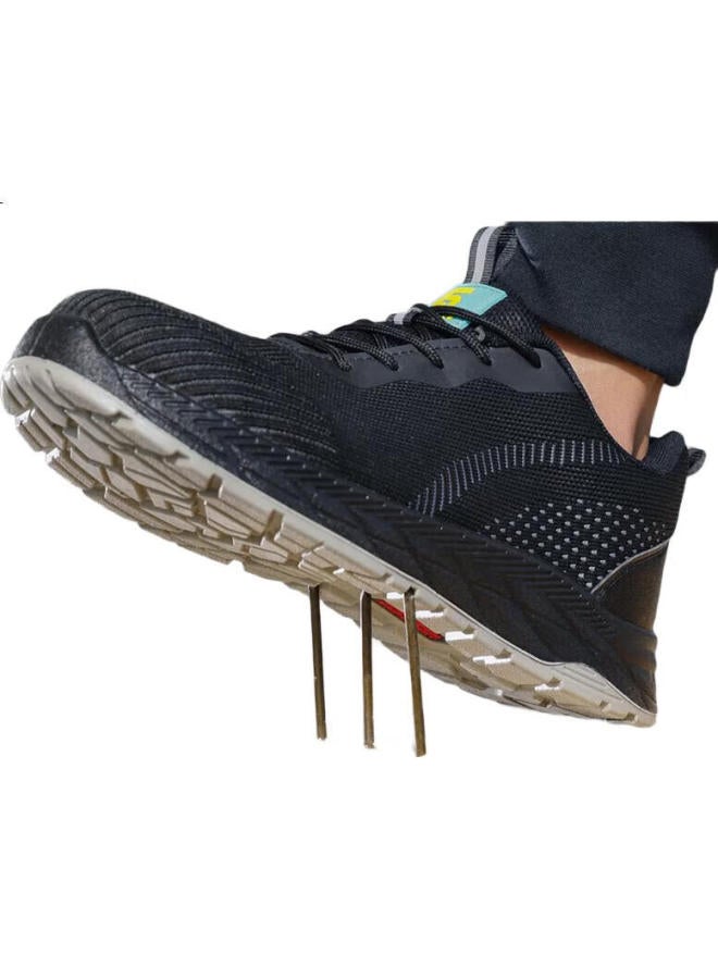 JUNBU Men'S Summer Breathable Electrician Insulated Anti-Smashing Anti-Stab Lightweight Safety Work Shoes F093 41 - Image 3