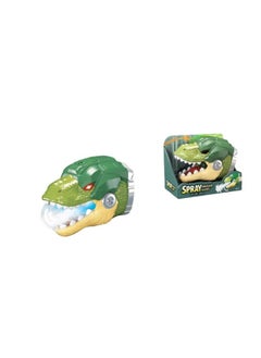 Large Dinosaur Hand Puppet Simulation Animal Model Children Boy's Ackylosaurus Triangle Tyrannosaurus Rex Gloves Dinosaur Head Toy-Color:Spray Dinosaur Gloves (English Color Box)