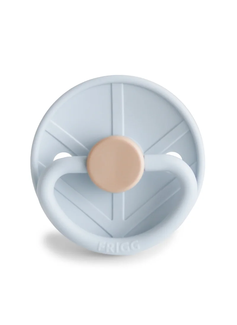 FRIGG Little Viking Silicone Baby Pacifier 0-6M 1-Pack Knud Powder Blue - Size 1