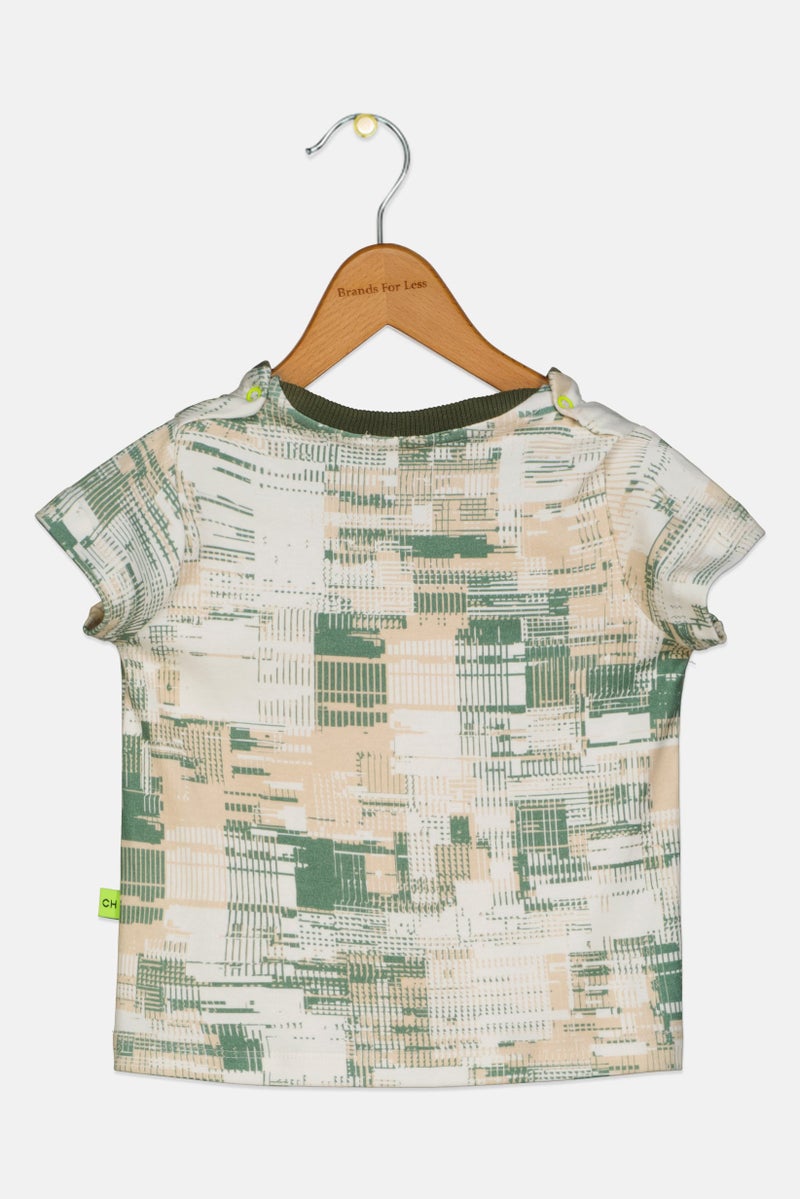 Choupette Toddlers Boy Allover Print Short Sleeve Top, Multicolor - Image 2