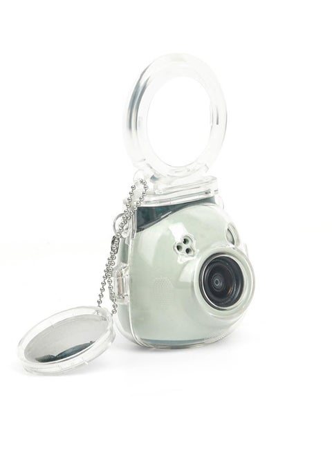 For Transparent Mini Camera Protective Case Set for Instax Pal - Scratch and Fall Resistant with Selfie Mirror - Carrying Accessories Included (Clear)