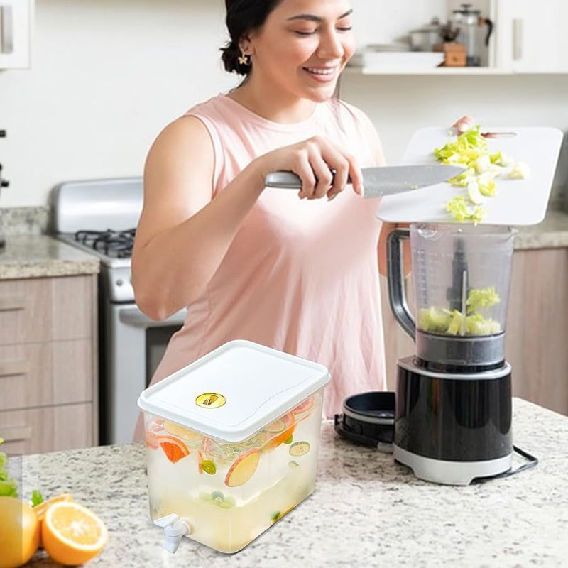 Extra Large Water Dispenser Pitcher For Refrigerator With Spigot And Date Storage - Image 3