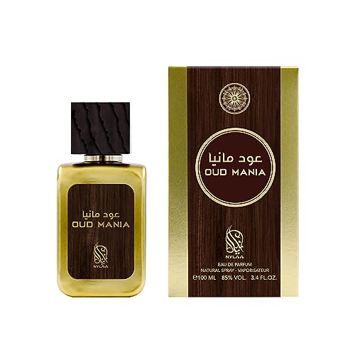 NYLAA Oud Mania 100ml Perfume for Men - Eau de Parfum Spray - Oriental Spicy Perfume Blend of Amber, Cedarwood with Aromatic Musk - Image 2