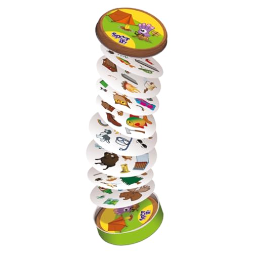 Asmodee Spot It! Camping Card Game (2024 Refresh) - Eco-Blister Edition, 5-in-1 Visual Perception Game for Quick Reflexes and Family Fun, Ages 6+, 2-8 Players, 10 Minute Playtime - Image 4