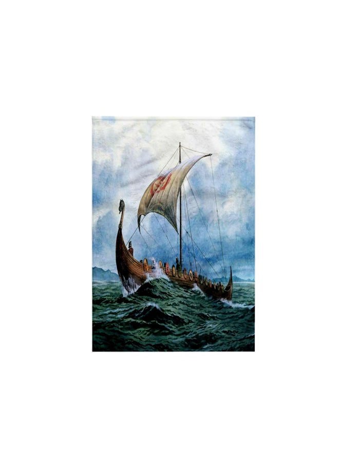 3DROSE 3D Rose Viking Ship.Jpg Hand/Sports Towel, 15 x 22 - Image 1