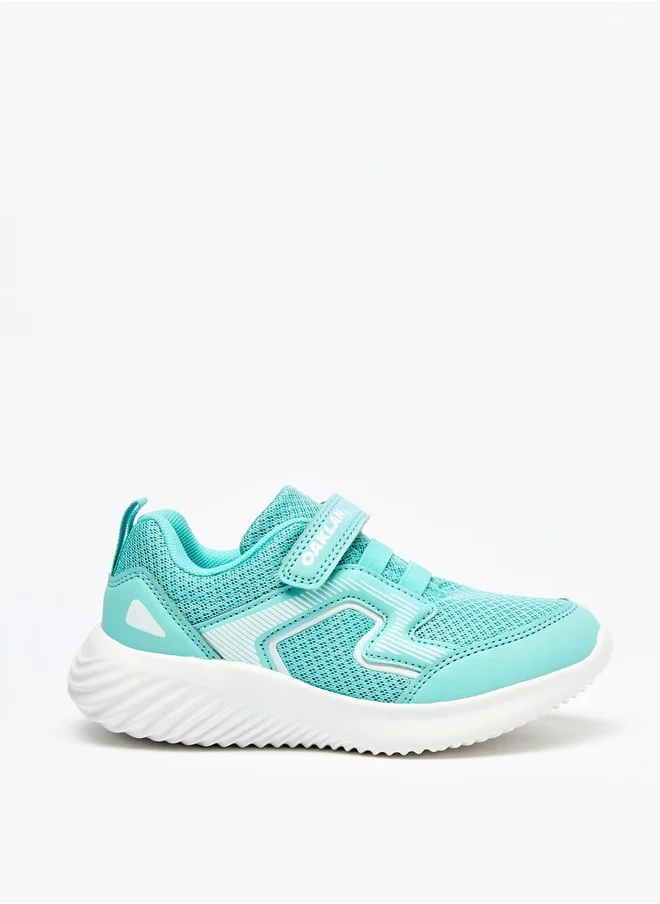 Oaklan by Shoexpress Girls Textured Sneakers with Hook and Loop Closure