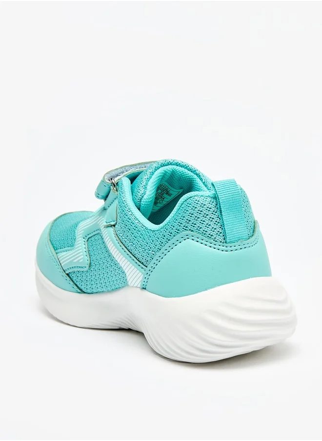 Oaklan by Shoexpress Girls Textured Sneakers with Hook and Loop Closure