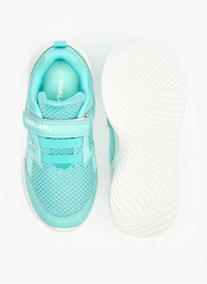 Oaklan by Shoexpress Girls Textured Sneakers with Hook and Loop Closure